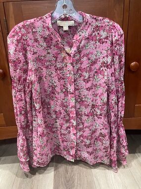 Michael Kors Floral Chiffon Blouse and Cami